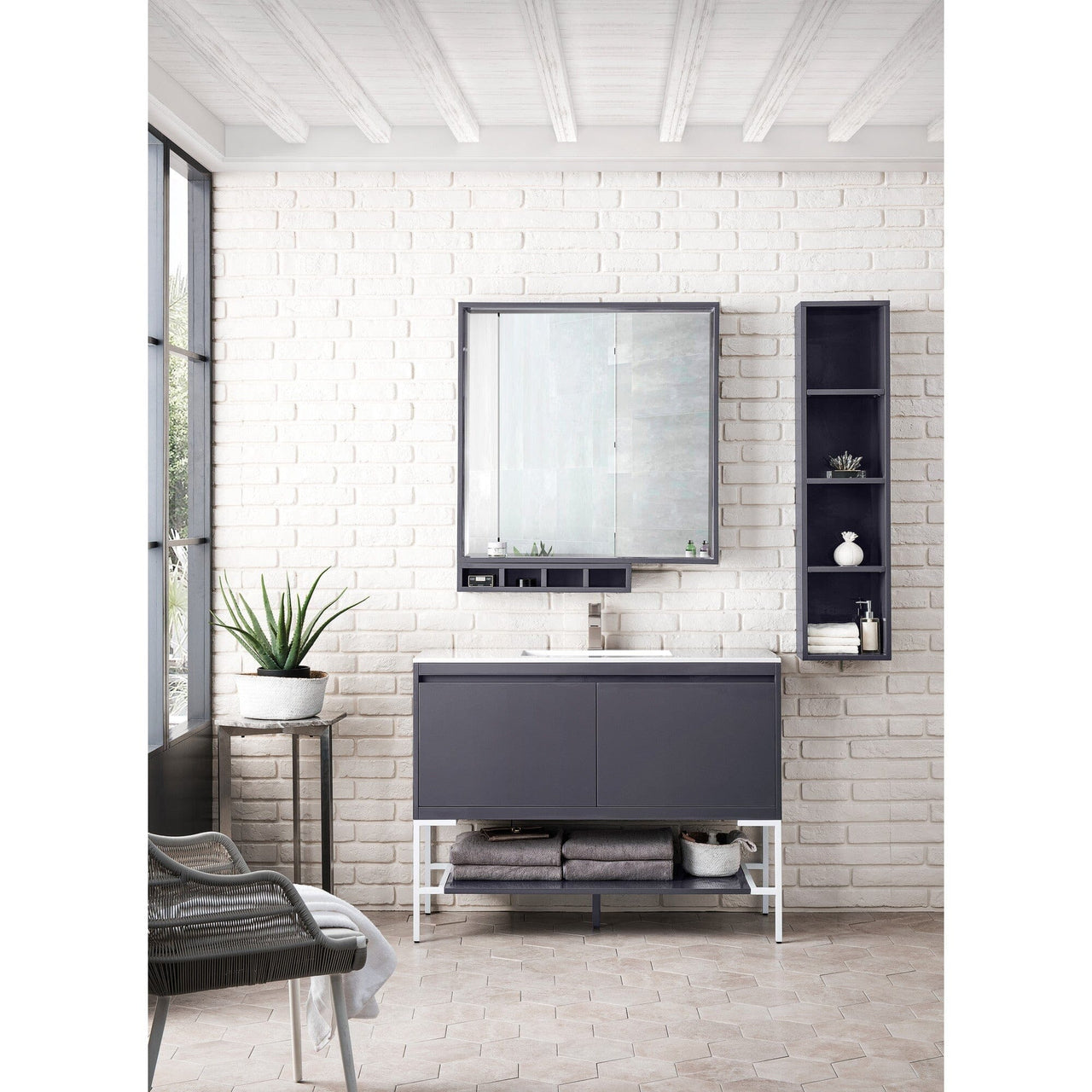 James Martin Milan 47.3" Single Vanity Vanity James Martin 