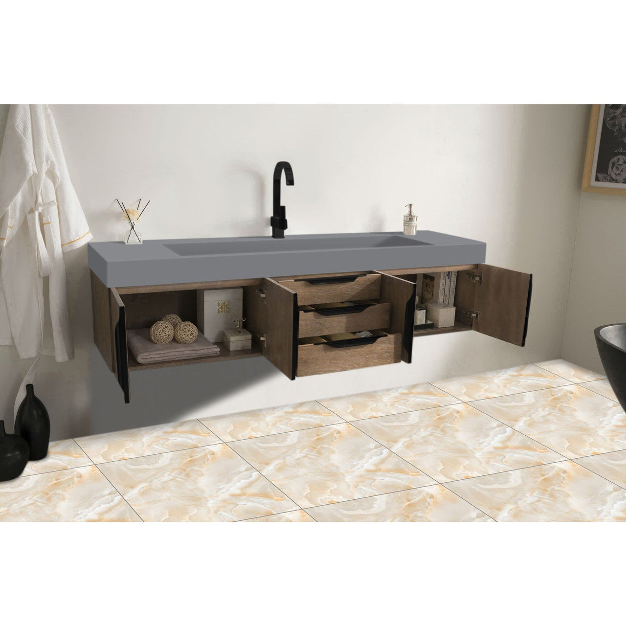 James Martin Mercer Island 72" Single Vanity Vanity James Martin 