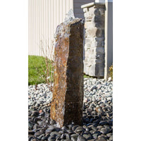 Thumbnail for Real Stone Fountains ABBC130 Fountain Kit - 30″ Large Basalt Fountain Blue Thumb 