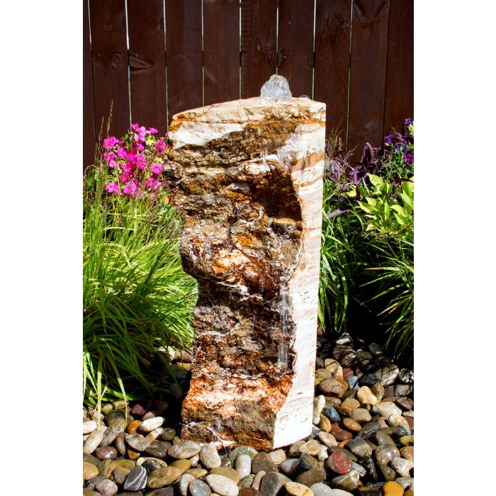 Real Stone Fountains BTTBK025 Desert Onyx Artisan Rock Fountain Fountain Blue Thumb 