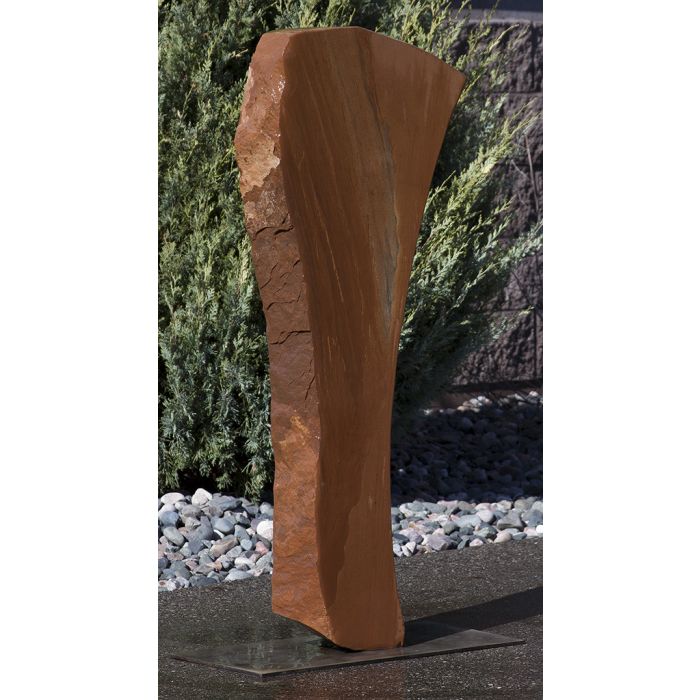 Real Stone Fountains BTTBK026 Sandstone Artisan Rock Fountain Fountain Blue Thumb 