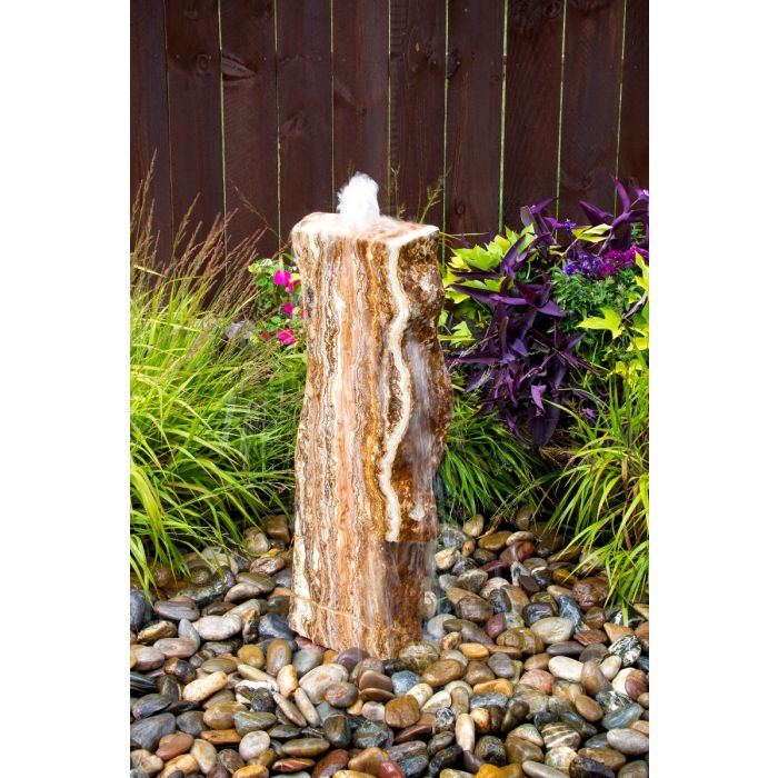 Real Stone Fountains BTTBK030 Grand Canyon Red Onyx Artisan Rock Fountain Fountain Blue Thumb 