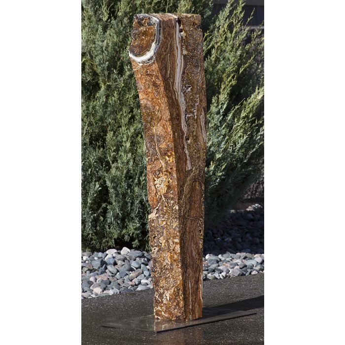 Real Stone Fountains BTTBK033 Desert Onyx Artisan Rock Fountain Fountain Blue Thumb 