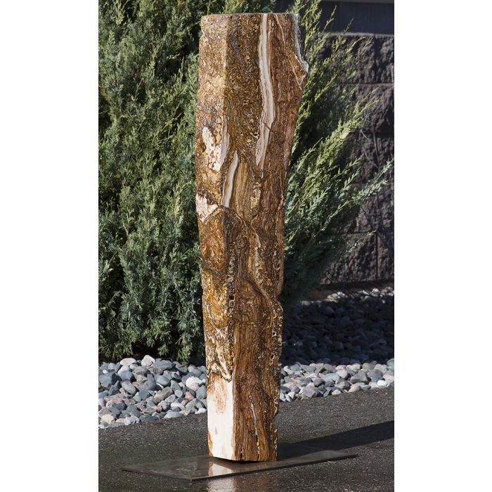 Real Stone Fountains BTTBK033 Desert Onyx Artisan Rock Fountain Fountain Blue Thumb 