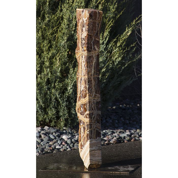 Real Stone Fountains BTTBK034 Desert Onyx Artisan Rock Fountain Fountain Blue Thumb 