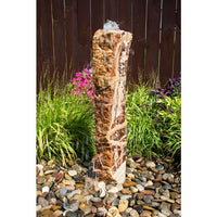 Thumbnail for Real Stone Fountains BTTBK034 Desert Onyx Artisan Rock Fountain Fountain Blue Thumb 