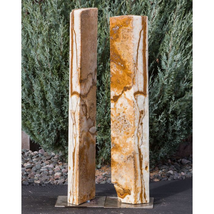 Real Stone Fountains BTTBK036 Grand Canyon Red Onyx Artisan Rock Fountain Fountain Blue Thumb 