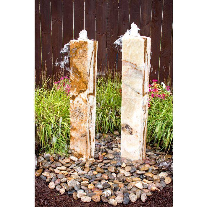 Real Stone Fountains BTTBK036 Grand Canyon Red Onyx Artisan Rock Fountain Fountain Blue Thumb 
