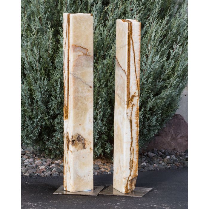 Real Stone Fountains BTTBK036 Grand Canyon Red Onyx Artisan Rock Fountain Fountain Blue Thumb 