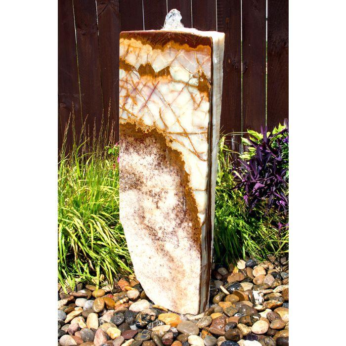 Real Stone Fountains BTTBK039 Grand Canyon Red Onyx Artisan Rock Fountain Fountain Blue Thumb 