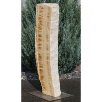 Thumbnail for Real Stone Fountains BTTBK040 Sunrise Onyx Artisan Rock Fountain Fountain Blue Thumb 