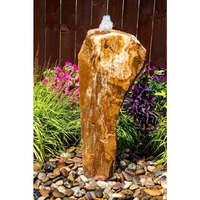 Real Stone Fountains BTTBK042 Grand Canyon Red Onyx Artisan Rock Fountain Fountain Blue Thumb 