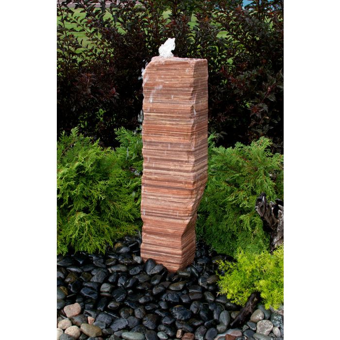 Real Stone Fountains BTTBK046 Salt River Sandstone Artisan Rock Fountain Fountain Blue Thumb 