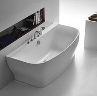 Thumbnail for ANZZI Bank Series 5.41 ft. Freestanding Bathtub in White FreeStanding Bathtub ANZZI 