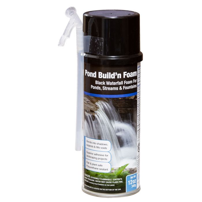 PondBuild 'N Foam - Black 12oz - PB1380 Garden - Fish Ponds Blue Thumb 