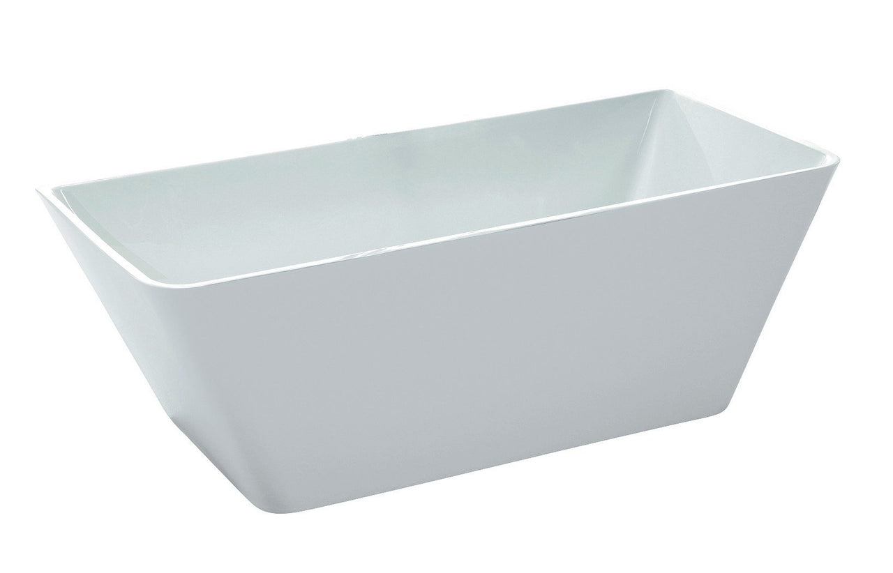ANZZI Zenith Series 5.58 ft. Freestanding Bathtub in White FreeStanding Bathtub ANZZI 