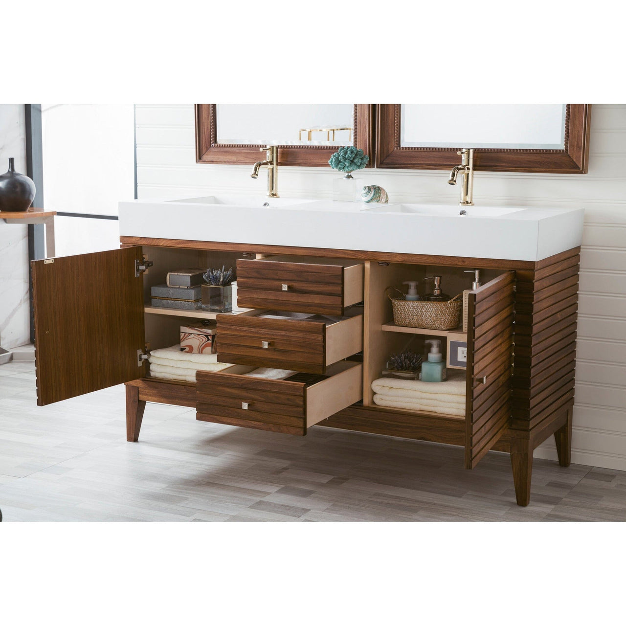 James Martin Linear 59" Double Vanity Vanity James Martin 