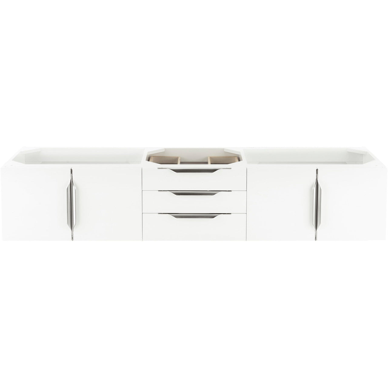 James Martin Mercer Island 72" Single Vanity Vanity James Martin Glossy White Cabinet Only 