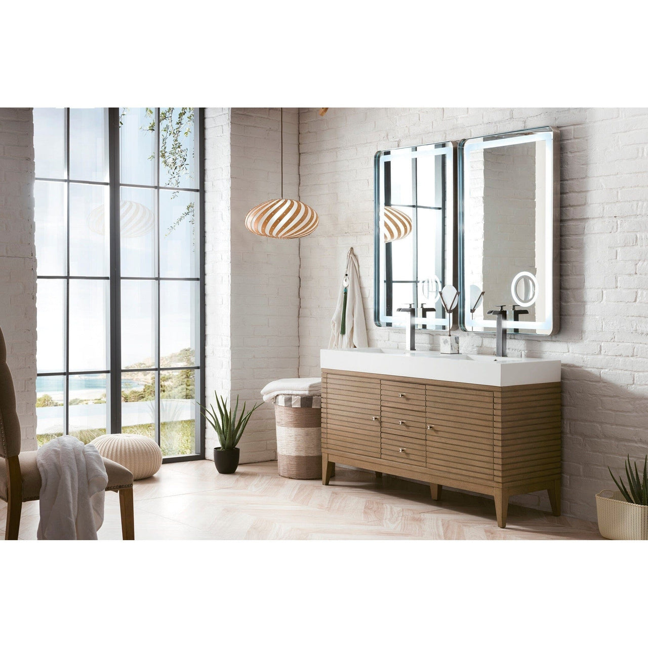 James Martin Linear 59" Double Vanity Vanity James Martin 
