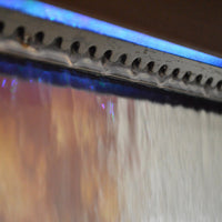 Thumbnail for Bluworld waterfall fountain 6' Dark Copper Gardenfall With Clear Glass(CM) Fountain Bluworld 