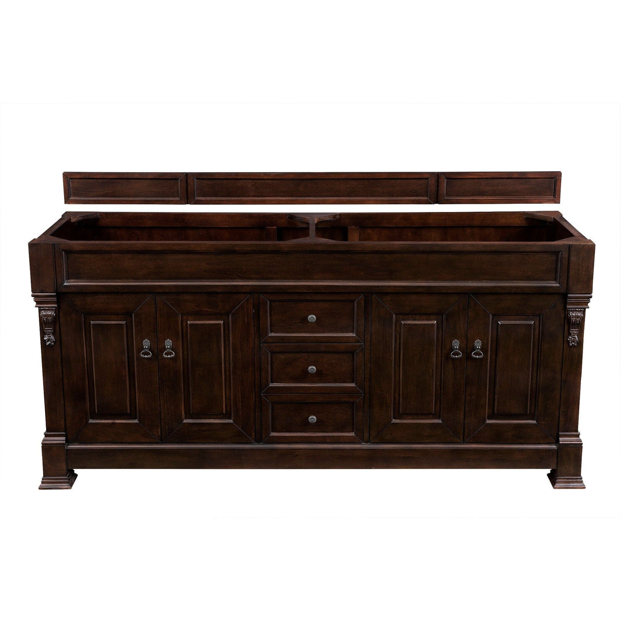 James Martin Brookfield 72" Double Vanity Vanities James Martin Burnished Mahogany Cabinet Only 