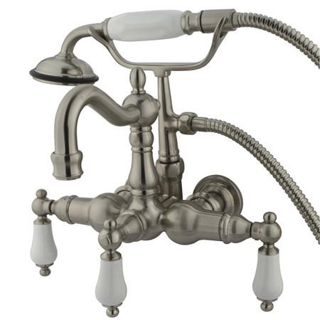 Kingston Brass Vintage 3-3/8" Wall Mount Clawfoot Tub Filler with Hand Shower Clawfoot Tub Filler Kingston Brass 