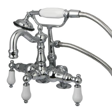 Kingston Brass Vintage 3-3/8" Deck Mount Clawfoot Tub Filler with Hand Shower Clawfoot Tub Filler Kingston Brass 