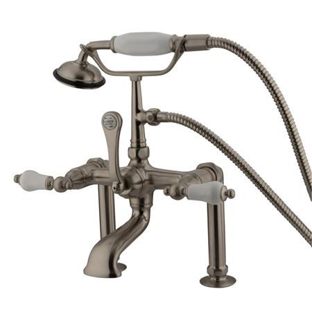Kingston Brass Vintage 7" Deck Mount Clawfoot Tub Filler with Hand Shower Clawfoot Tub Filler Kingston Brass 
