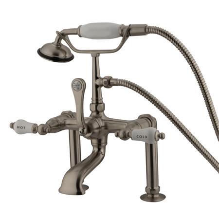 Kingston Brass Vintage 7" Deck Mount Clawfoot Tub Filler with Hand Shower Clawfoot Tub Filler Kingston Brass 