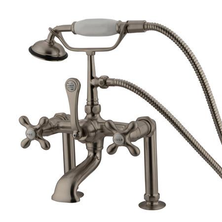 Kingston Brass Vintage 7" Deck Mount Clawfoot Tub Filler with Hand Shower Clawfoot Tub Filler Kingston Brass 