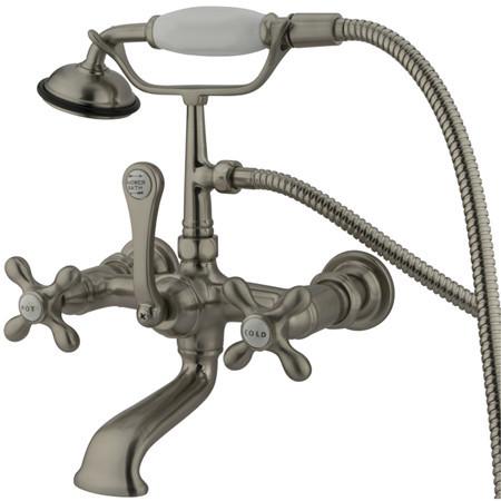 Kingston Brass Vintage Wall Mount Clawfoot Tub Filler with Hand Shower Clawfoot Tub Filler Kingston Brass 