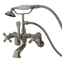 Thumbnail for Kingston Brass Vintage Wall Mount Clawfoot Tub Filler with Hand Shower Clawfoot Tub Filler Kingston Brass 