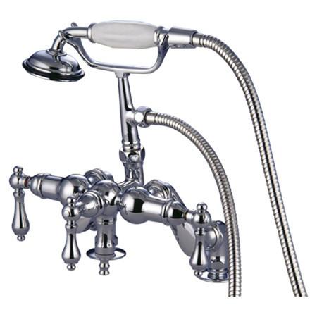 Kingston Brass Vintage Deck Mount Clawfoot Tub Filler with Hand Shower Clawfoot Tub Filler Kingston Brass 