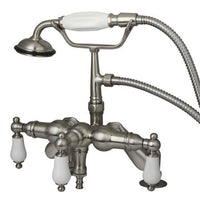 Thumbnail for Kingston Brass Vintage Deck Mount Clawfoot Tub Filler with Hand Shower Clawfoot Tub Filler Kingston Brass 