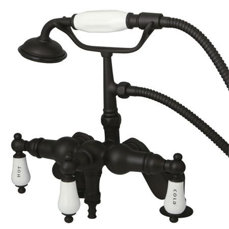 Kingston Brass Vintage Deck Mount Clawfoot Tub Filler with Hand Shower Clawfoot Tub Filler Kingston Brass 