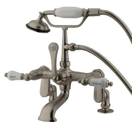 Kingston Brass Vintage Deck Mount Clawfoot Tub Filler with Hand Shower Clawfoot Tub Filler Kingston Brass 