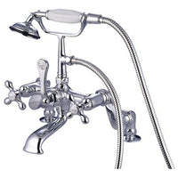 Thumbnail for Kingston Brass Vintage Deck Mount Clawfoot Tub Filler with Hand Shower Clawfoot Tub Filler Kingston Brass 