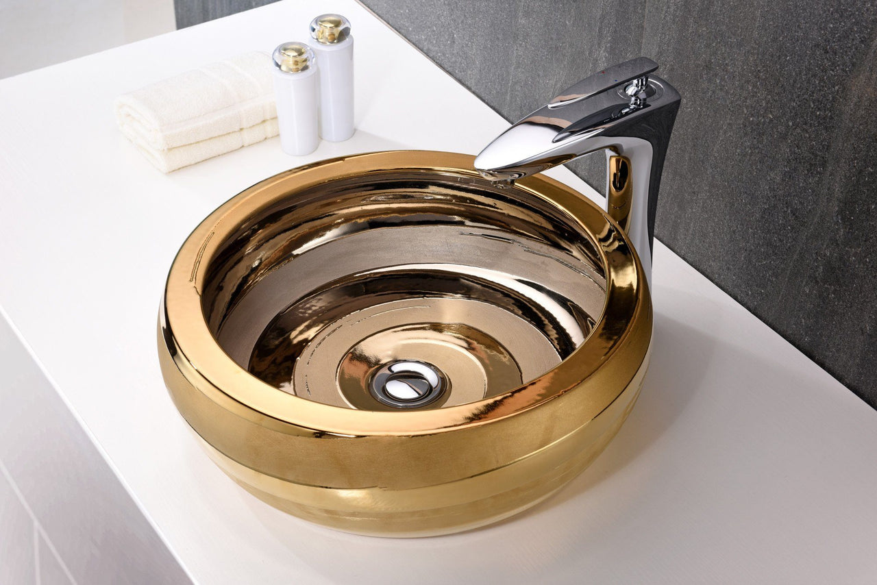 ANZZI Regalia Series LS-AZ181 Vessel Sink - Glass Bathroom Sink ANZZI 