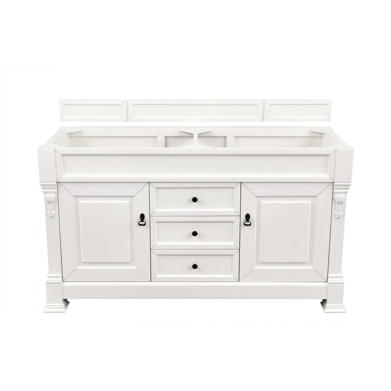 James Martin Brookfield 60" Double Vanity Vanities James Martin Bright White Cabinet Only 