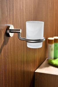 Thumbnail for ANZZI Caster Series Toothbrush Holder in Brushed Nickel Toothbrush Holder ANZZI 