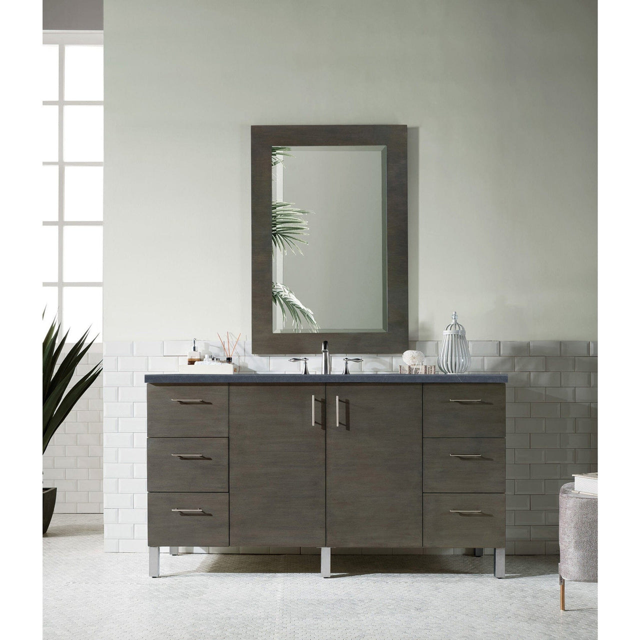 James Martin Metropolitan 60" Single Vanity Vanity James Martin 