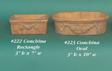 Conchina Cast Stone Outdoor Garden Planter Planter Tuscan 