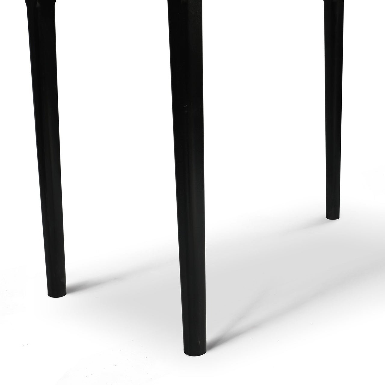 Meno 36" Rectangular Italian Carrara White Marble Console Table with Legs Console Table The Bianco Collection Black 