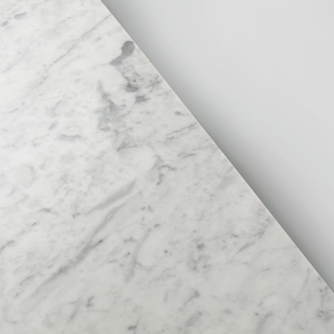 Meno 36" Rectangular Italian Carrara White Marble Console Table with Legs Console Table The Bianco Collection 