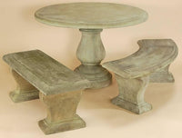Thumbnail for Cortona Outdoor Cast Stone Garden Dining Table Tables Tuscan 