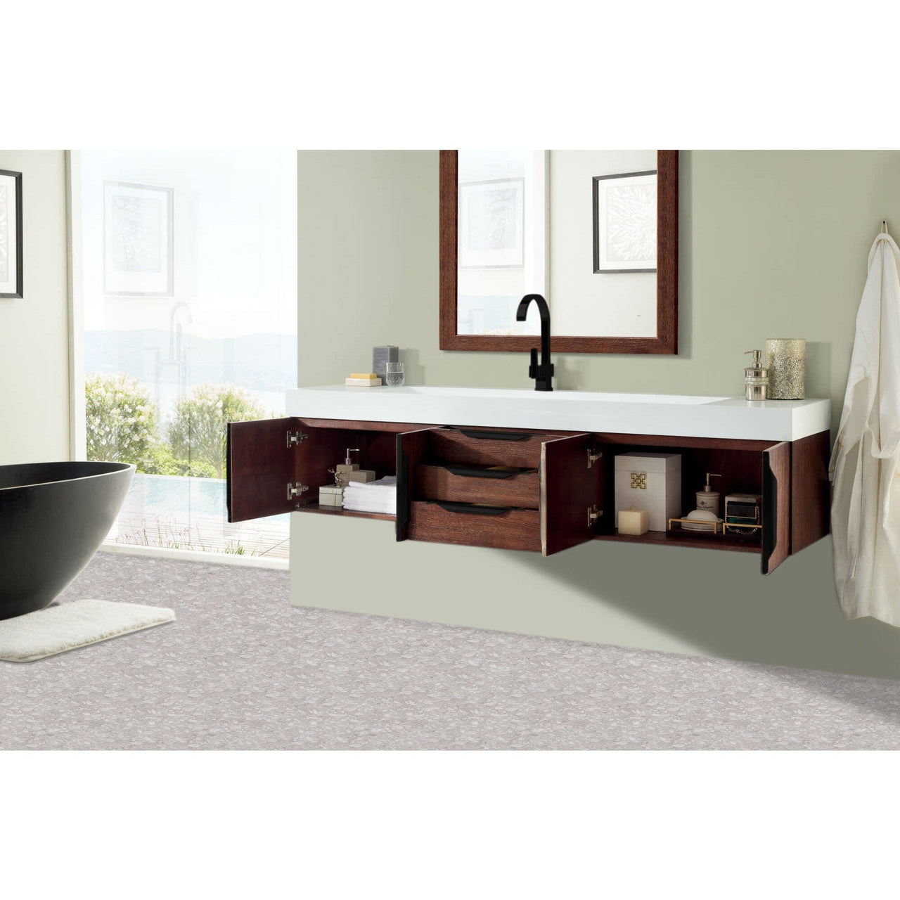 James Martin Mercer Island 72" Single Vanity Vanity James Martin 