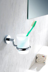 Thumbnail for ANZZI Caster Series Toothbrush Holder in Polished Chrome Toothbrush Holder ANZZI 