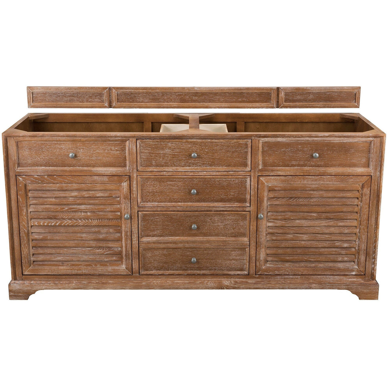 James Martin Savannah 72" Double Vanity Vanity James Martin Driftwood Cabinet Only 