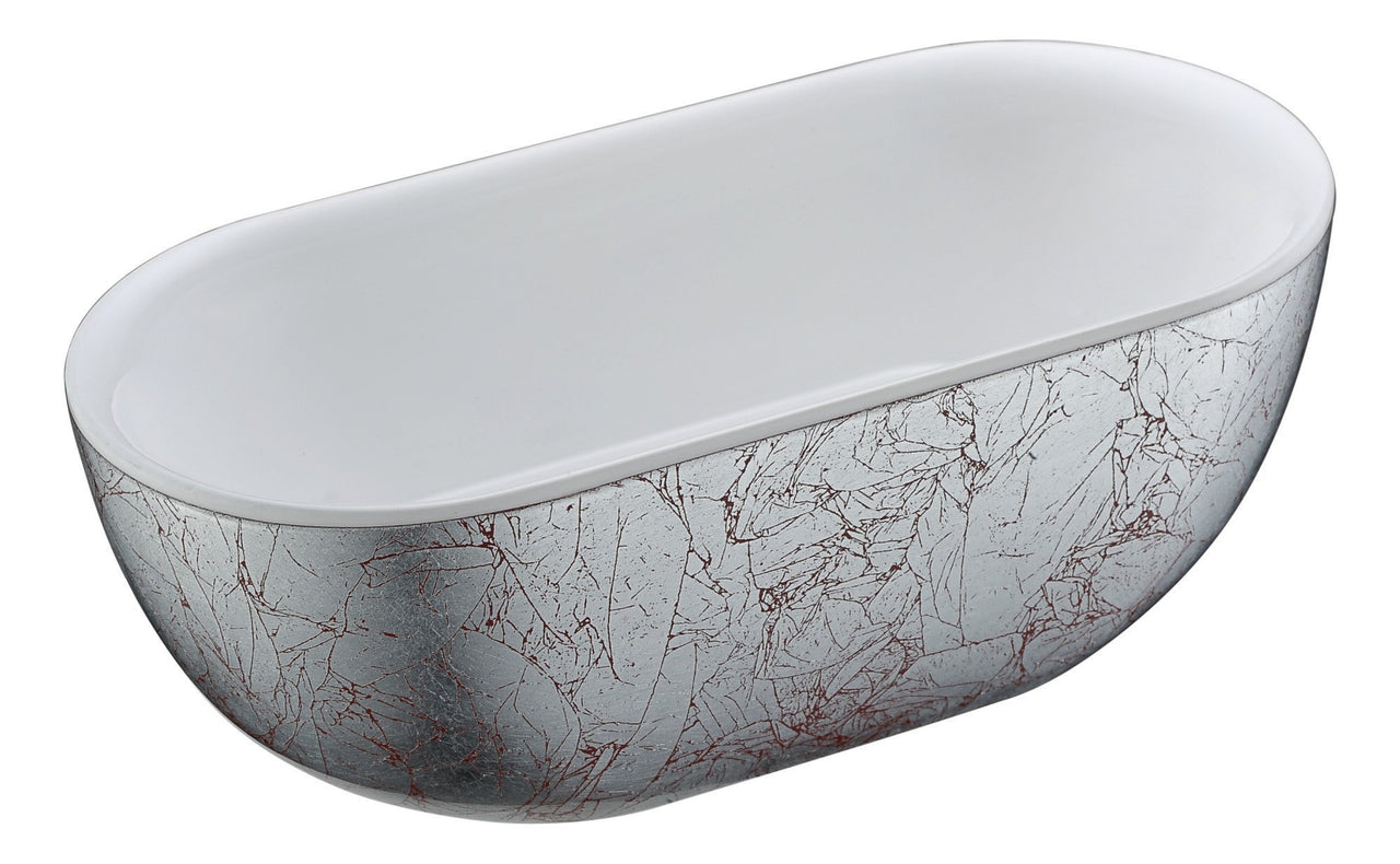 ANZZI Knight Series 6 ft. Freestanding Bathtub in Crimson Snow FreeStanding Bathtub ANZZI 