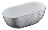 Thumbnail for ANZZI Knight Series 6 ft. Freestanding Bathtub in Crimson Snow FreeStanding Bathtub ANZZI 